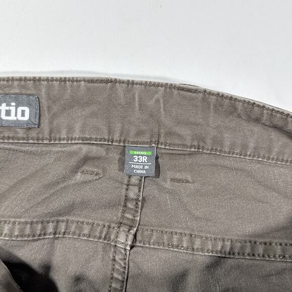 Stio Rivet Canvas Utility Pant Mens 33x32 Double Knee Organic Cotton - Picture 3 of 11